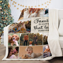 Family Is A Gift - Personalized Photo Blanket - Gifts For Family Members