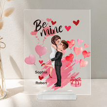 Be Mine Couple Kissing - Acrylic Plaque - Valentine's Day Gifts Personalized Custom Acrylic Plaque