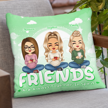 Are Always Together In Spirit - Customized Personalized Pillow - Bestie Gift For Best Friend Sister