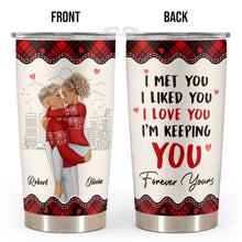 I'm Keeping You Forever Yours - Personalized Custom 20oz Tumbler - Gift For Couple Husband Wife