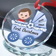 Baby First Christmas - Customized Personalized Glass Ornament - Gift For Christmas