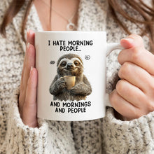 I Hate Morning - Customized Personalized Mug - Christmas Gift For Family Friend Coworkers