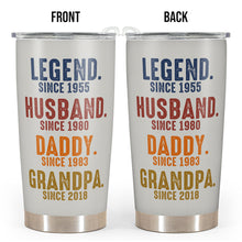 Custom Legend Husband Daddy Grandpa - Personalized Custom Tumbler - Gifts For Dad, Grandpa