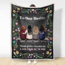 Personalized Custom Fleece Flannel Blanket Bestie Blanket - Gifts For Besties, Sisters