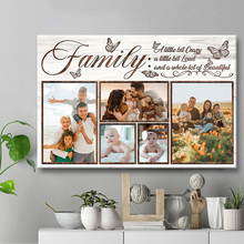 Family Photo Collage - Custom Photo Personalized Canvas Prints Gifts For Grandparents, Family