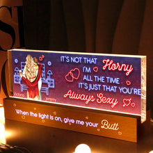 Romantic Couple LED Night Light -  Customized Personalized Acrylic LED Night Light - Gifts For Couples