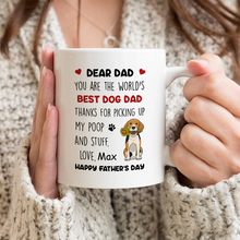 Dear Mom, You are the world’s best dog mom - Personalized Custom Ceramic Mug Gift For Dog Lovers