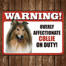 Custom Photo - Warning On Duty Metal Sign - Personality Customized Gift For Dog Lover