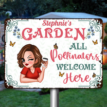And Into The Garden I Go - Gift For Gardening Lovers - Personalized Custom Classic Metal Signs