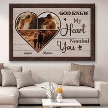 My Heart Needed You - Canvas Memorial Canvas, Wedding Gifts Personalized Custom Framed Canvas Wall Art