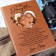 To My Daughter I Am So Proud Of You - Personalized Leather Journal - Gift For Family Members, Book Lovers