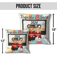 Retro Tape Together Since - Personalized Customized Pillow - Anniversary Gift For Lover, Couple