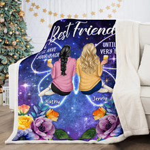 Here's A Little Hug For My Best Friend - Customized Personalized Blanket - Christmas Gift For Bestie Best Friend