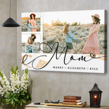Custom Photo - Love You Mom - Personality Customized Canvas - Gift Mom Mother's Day Gift
