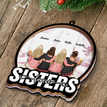 Girls Forever - Personalized Customized Mirror Wooden Ornament - Gift For Besties, Sistas, Sisters