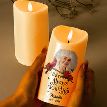 Custom Photo I'm Always With You - Personalized Candle LED Light - Memorial Gift For Family Members