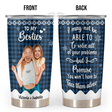 Custom Photo - To My Besties - Customized Personalized 20oz Tumbler - Christmas Gift For Bestie Best Friends