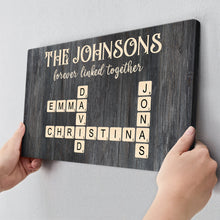 Forever Linked Togerther - Personalized Customized Family Name Canvas - Gifts For Family Members