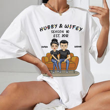 Hubby And Wifey Seasons Anniversary Gifts For Couple Personalized Custom T Shirt