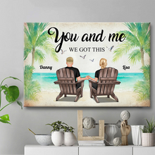 Summer Beach We Got This - Personality Customized Canvas - Gift For Couple Husband Wife