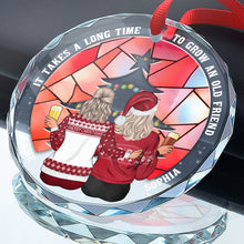 Grow An Old Friend -  Personalized Custom Glass Ornament - Christmas Memorial Gift