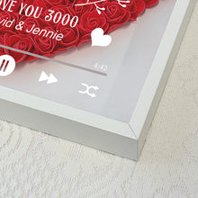 Custom Photo I Love You - Personality Customized Flower Shadow Box - Gift For Couple Husband Wife