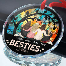 Life Is Better With Besties - Personalized Custom Glass Ornament - Gift For Besties, Sisters, BFF