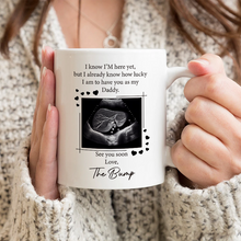 Custom Photo I Know I'm Not Here Yet - Personalized Custom Ceramic Mug Gift For Dad, New Parents