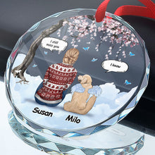 Cherished Memories That Last Forever - Personalized Glass Ornament - Christmas Memorial Gift For Dog Lovers