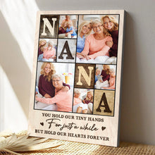Custom Print with Nana Theme Personalized Customized Canvas - Perfect Family Gift for Nana
