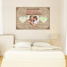 The Love Between Mother & Son Knows No Distance - Mother's Day Gift - Personalized Custom Poster Custom Map Poster
