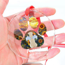 Angel With Wings - Personalized Customized Glass Ornament - Memorial Gift For Pet Owners, Dog Lover