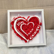 Rosey From Mom To Grandma - Personalized Custom Flower Shadow Box - Mother's Day Gifts For Mom, Grandma, Wife, Her