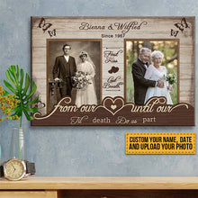 Custom Photo Personalized Canvas Keep Happiness Here Gifts For Our Happy Marriage For Couples