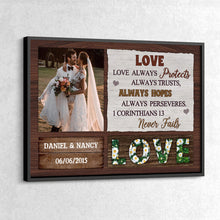 Custom Photo, Couple Gift, Christian Wedding Personalized Custom Poster Valentine Gifts