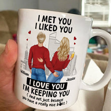 I Love You And Your Butt Too - Customized Personalized Mug - Christmas Gift For Couples, Lovers, Husband Wife