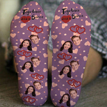 Personalized Socks - Together Since - Gift For Couple Lover - Valentine's Day Gift