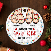 A Lifetime Is Never Enough With You - Customized Personalized Ceramic Ornament - Christmas Gift For Couple Husband Wife