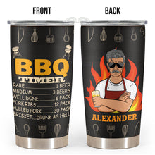 Dad's BBQ Timer - Personalized Tumbler Gifts For Father, Grandpa