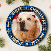 First Christmas - Personalized 2-Layered Wooden Ornament - Christmas Gifts For Dog Lover, Cat Lover