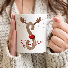 Fun Alphabet Deer - Customized Personalized Mug - Christmas Gift For Family Friend