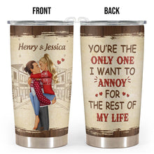 Annoying Each Other Couple Tumbler - Personalized Custom Tumbler - Gift For Couple, Lovers