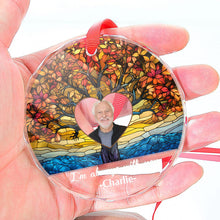I'm Always With You - Customized Personalized Glass Ornament - Gift For Family