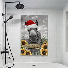 Funny Donkey Hello Sweet Cheeks - Christmas Canvas - Gifts For Friends Bathroom, Living Room Decor Framed  Canvas Wall Art