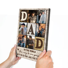 Custom Photo But To Us - Customized Personalized Canvas - Gift For Family Father Dad Father's Day Gift Ideas