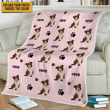 Custom Photo Colorful Upload Pet Image - Gift For Dog Lovers - Personalized Blanket