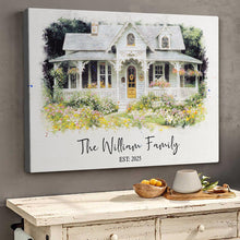Custom Photo Your Little Home - Personalized Customized Canvas - Gift For Family Members