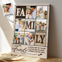 Custom Photo Our Family - Customized Personalized Canvas - Gift For Family Gift Ideas Warm Gift Ideas