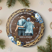 Annoying Each Other For Years - Personalized Wooden Cutout Ornament - Gift For Old Couple