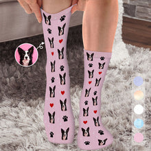 Custom Photo - Personalized Customized Socks - Gift For Dog Pet Lover - Cute Dog Gift